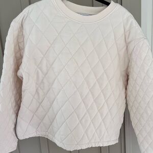 Athleta retro plush quilted pullover